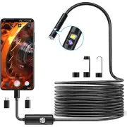 1920P Dual Lens Endoscope Snake Inspection Camera Type C Borescope for iPhone 15