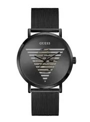 GUESS Black Idol Logo Mesh Watch
