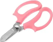 Totority 1Pc Pink Stainless Steel Gardening Scissor Ergonomic Pulley Shear for Branch Pruning Lightweight and Durable Garden Tool for Home Use
