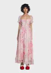[Dolls Kill X Strawberry Shortcake] Extra Serving Maxi Dress