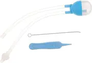 MOLUCKFU Baby Nose Sucker Nose Sucker for Baby 1 Set Oral Suction Cleaning Snot and Feces Straw Brush 3-piece Set Infants Nose Mucus Sucker Newborn Nose Sucker