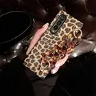 Girl Leopard Print PU Leather Bracelet Case For Samsung Galaxy Z Fold 6 5 4 3
