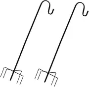5 Prong Base Iron Garden Shepherd Hook Outdoor Shepherd Hooks for Bird Feeders Street Lamps Weddings Plant Hangers Sturdy Construction