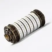 Unique Cryptex Da Vinci Code Mini Cryptex Lock Puzzle Boxes with Hidden Compartments Heavy Real Metal Novelty Birthday Big Enough for Notes,Paper Money,Rings,Jewelry (White)