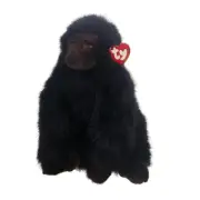 TY Beanie Buddy BABY GEORGE Gorilla Stuffed Plush Animal 11” 1995