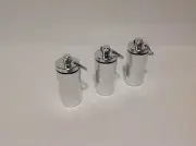(3) Tornado Waterproof Key Chain Pill Case Fob Heavy Duty Lightweight