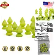 12mm Partially Threaded Tree Spike Studs - 500 Sets for Stylish Leather Projects