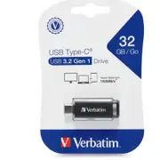 Verbatim Type-C USB 3.2 Gen 1 Flash Drive 32GB - Black