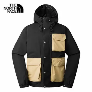 The North Face 北臉 男裝 連帽外套 衝鋒衣 防風 防水 黑【運動世界】NF0A7W7FUK2