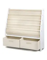 [Keezi] 4 Tier Kids Bookshelf in White