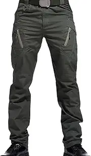 [Ctreela] Men's US Military Assault Pants Army Camo Tactical Trousers Water Repellent Big and Tall Workwear Combat Cargo Pants