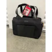 STORKSAK JULIETTE CANVAS BABY DIAPER BAG BLACK SK6389 NWT $195
