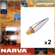 2 x Narva External Cabin Lamps - Torpedo Shape Amber Truck Trailer Light