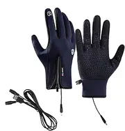 Heated Work Gloves - USB Rechargeable Touchscreen Gloves | Adjustable Waterproof Gloves, Cold Weather Running Gear for Women Men