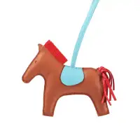 在飛比找環球Online優惠-【HERMES】Rodeo MM Charm 吊飾(棕色/紅