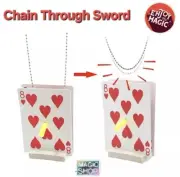 Magic Tricks Card Trick - Chain Through Sword Penetration Illusion T4