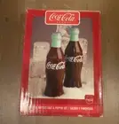Ceramic Vintage Coca Cola Salt And Pepper Shakers Coke NIB Boxed Set Collectible
