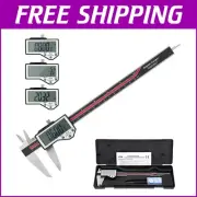 8-Inch Digital Caliper - Waterproof Precision Measuring Tool with Large LCD