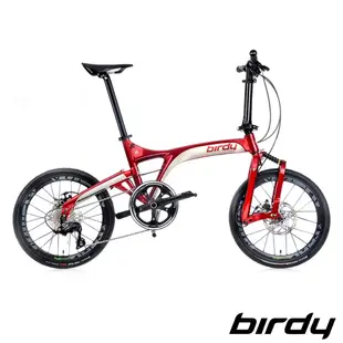 【birdy】NewBirdy(III) R20 11SP 11速20吋公路車幾何前後避震折疊車-雷霆紅