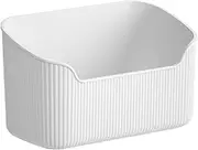Gacqpli Vanity Countertop Organiser, Desktop Storage Cosmetic Box, Skincare Storage for Bathroom Worktop, Safe Box With Rounded Corners, Increased Capacity for Brushes