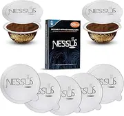 Nessus 100 PCS Original Aluminum Foil Lids from Vertuo Reusable Pods Kit, [ALSeal EZ FIT] for Nespresso Refillable Pods, Compatible with Nespresso Vertuoline Machine(Foil Seals Only)