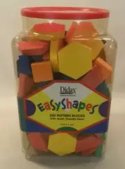 ☆ NEW Easy Shapes Color Cubes geometry #2-483 OPENED CONTAINER F/SHIP