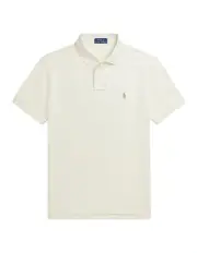 [Polo Ralph Lauren] Custom Slim Fit Mesh Polo Shirt in Natural