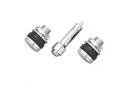 Street Pro Valve Stems Tyre Valves Flush Mount Bolt-on 7/16 in. Steel Chrome Plated Kit