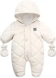 [Tumaron] Baby Boy Snowsuit Infant Girl Winter Clothes Toddler Jumpsuit Coat Jacket Outfit