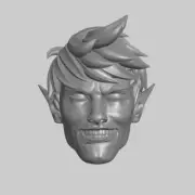 Nightcrawler Kurt Wagner v2 custom head for X-Men 97 and other action figures