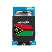 Vanuatu Country Flag Nationality - Stubby Holder With Base