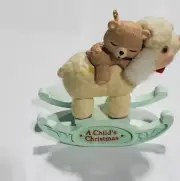 Hallmark Hand Painted Artist Prototype/1992 A Child's Christmas Rocking Lamb Orn