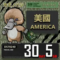 在飛比找momo購物網優惠-【鴨嘴獸 旅遊網卡】Travel Sim 美加30天5GB 