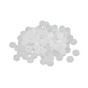 M2.5 Female Thread Nylon Hexagon Hex Nut Fastener grey white 100PCS