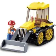 Sluban Kids Tractor Bulldozer 132 Pcs set Building Blocks Building Toy