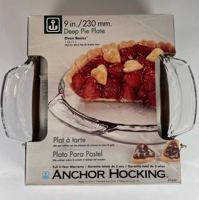 Anchor Hocking 9 inch Ovenware Pie Plate (more Available)
