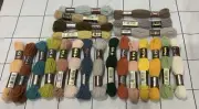 22 X DMC LAINE COLBERT WOOL SKEINS LOT BULK NO 1