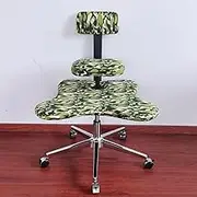 Houses Kneeling Office Chair with Back Support & Wheels, Portable Cross Legged Kneeling Office Chair for Improve Posture, Removable Meditation Chair