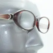 Fun Reading Glasses See Thru Coffee Brown Jelly Whimsy Oval Frame +3.00 Lens