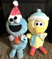 Baby Cookie Monster And Baby Big Bird Crinkle And Rattle Stuff Animal