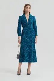 Scanlan Theodore Botanical Silk Dress