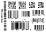 x2 Temporary "Barcode QR code" Tattoo Decoration Sticker body Art Party Gift tattoo