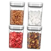 4 Pack Airtight Food Storage Container Set, BPA Free Kitchen Pantry