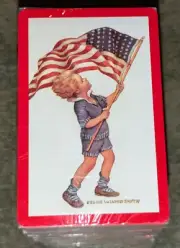 Child Flag Patriot America - Bessie Wilcox Smith Deck Playing Cards