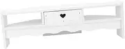 Angoily 1Pc Monitor Stand Desktop Organizer for Laptops Ergonomic Riser for Neck Comfort Durable Office Storage Rack Simple Style Design