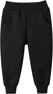 [EISHOW] 1-9T Kids Boy Girl Winter Cotton Pants Jogger Pants Plush Elastic Sweatpants Active Sport Trousers Bottoms Leggings