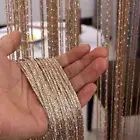 3x2.6m String Curtain Shiny Tassel Line Curtains Window Door Divider Valance