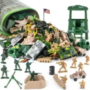 Army Men Toys for Boys 8-12, Military Soldier Army Base 160 Pcs Set Including