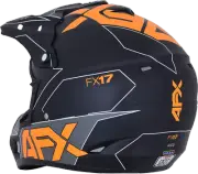 Afx Fx-17 Helmet - Aced - Matte Black/Orange - Small 0110-6504