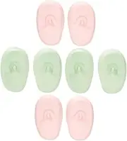 FOMIYES 4pairs Reusable Silicone Ear Covers for Hair Dyeing Ear Caps for Salon and Home Use High and Comfortable Easy to Clean Suitable for All Hair Dyeing Needs